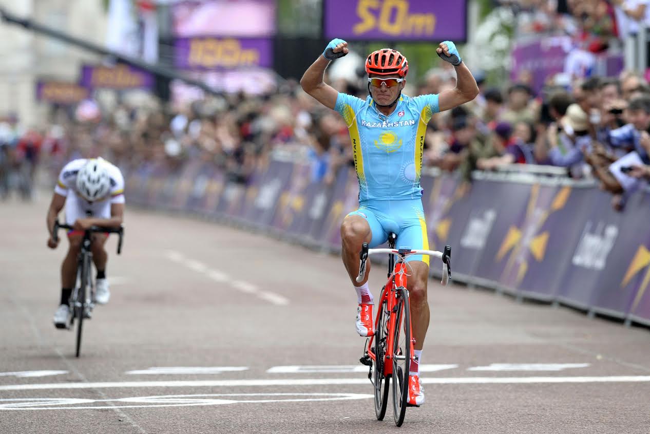 Olimpiadi Londra 2012 - Prova su Strada Professionisti - Londra - Londra 250 km - Alexander Vinokurov (Kazakistan) - Rigoberto Uran Uran (Colombia) - PhotoNews/BettiniPhoto©2012